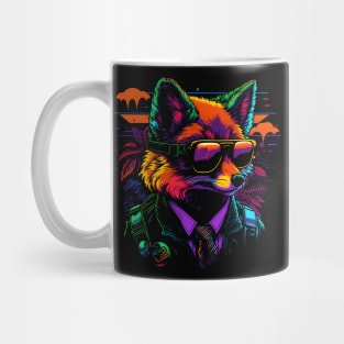 The Vaporwave Fox Mug